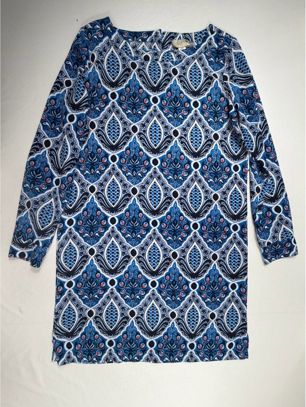 LOFT Outlet Women's Long Sleeve Printed Dress Size Small
